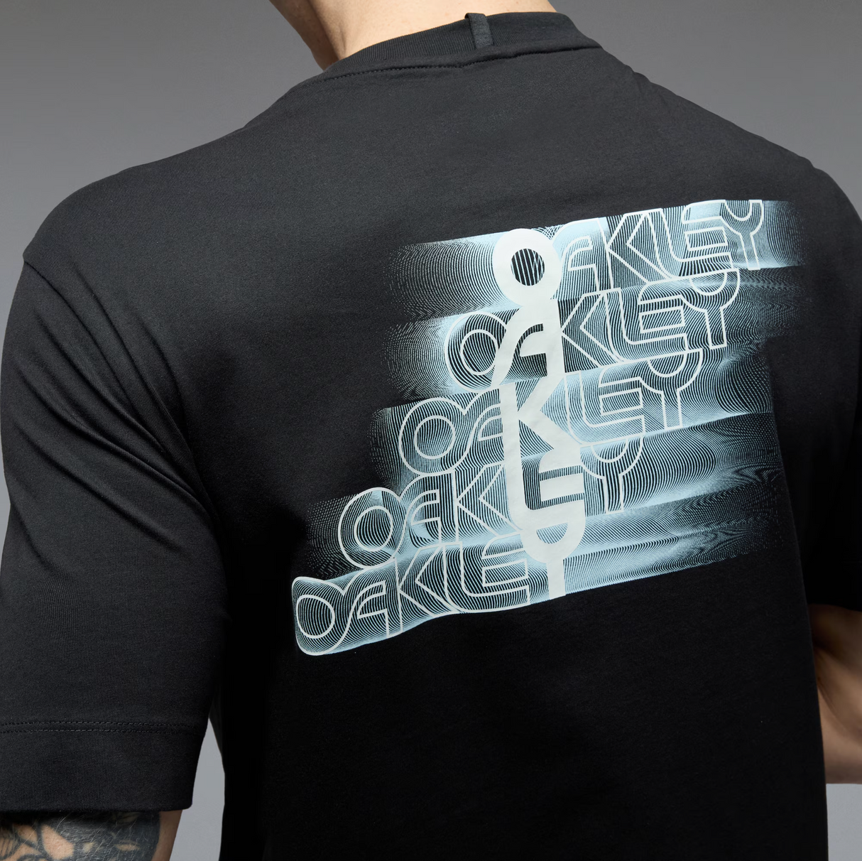 OAKLEY T-shirt Stacked Flow Tee pitch black