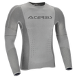 Gray long-sleeve shirt with Acerbis logo on a white background
