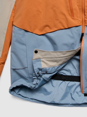 BURTON jacket M AK Gore Swash INS chlgry/gol