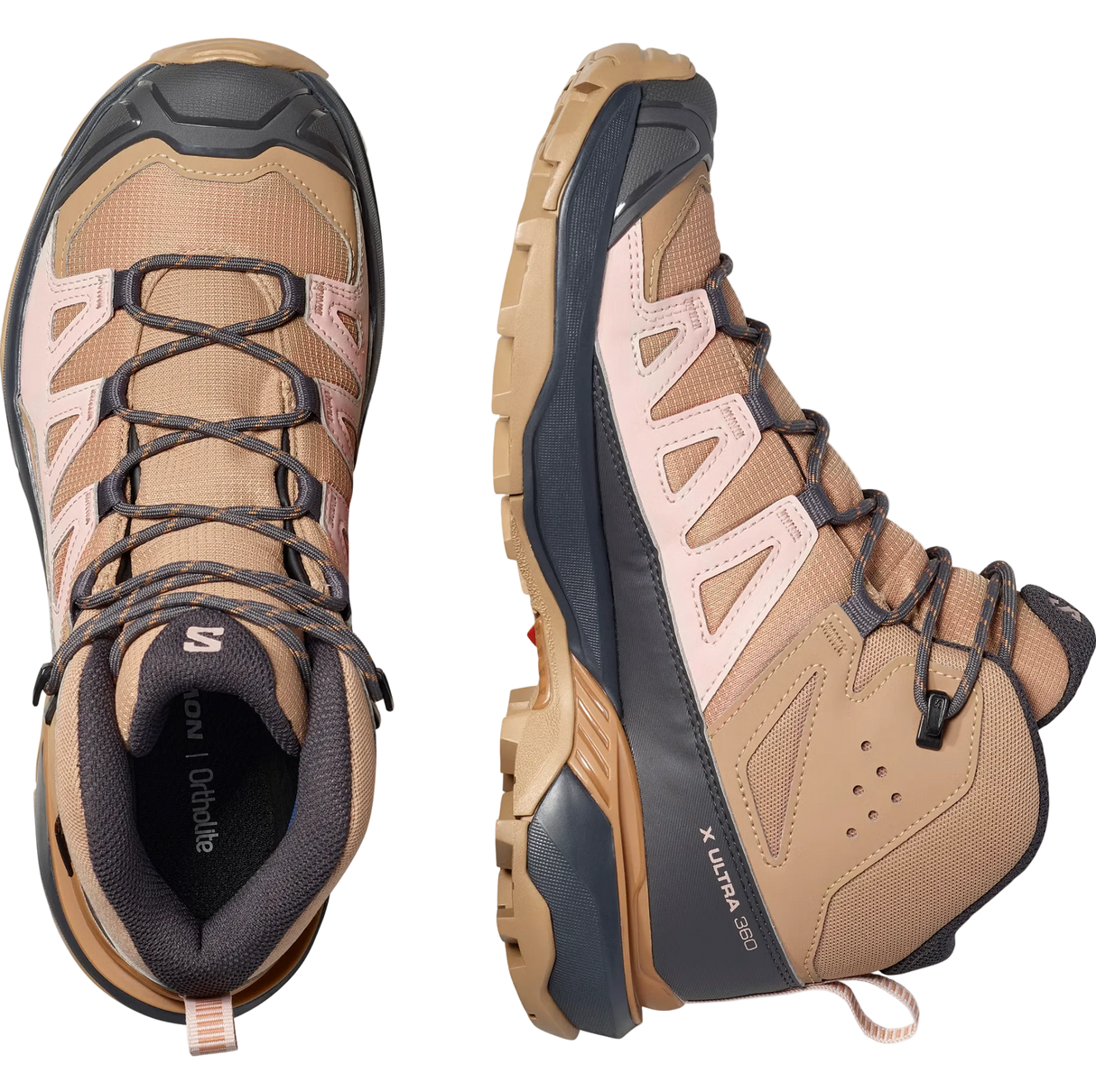 SALOMON shoes X Ultra 360 Mid GTX W burro/shadow gray/pecan brown