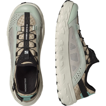 SALOMON Solamphibian desert tan/wrought iron/clearly aqua shoes