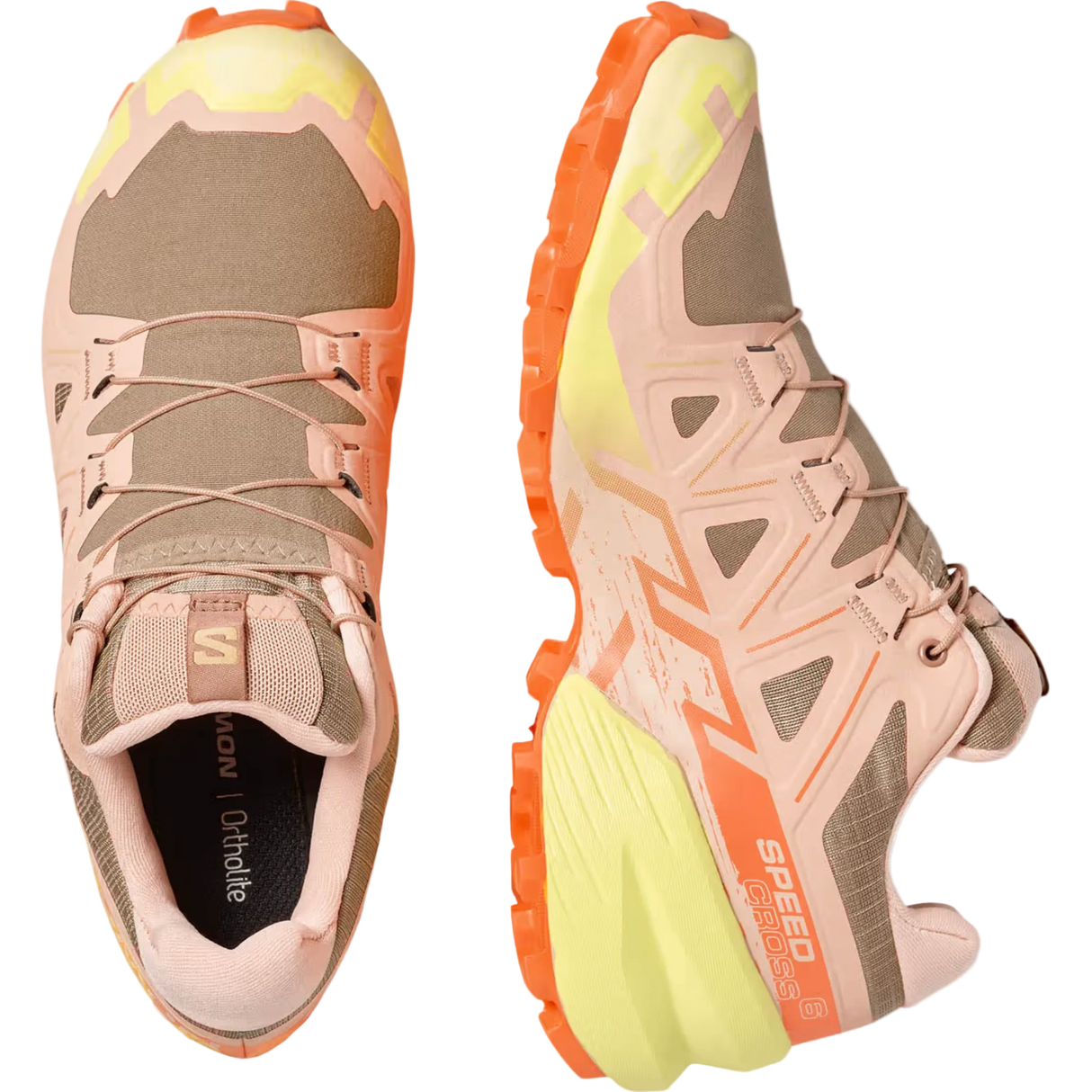 SALOMON shoes Speedcross 6 W burro/sunny lime/almond cream