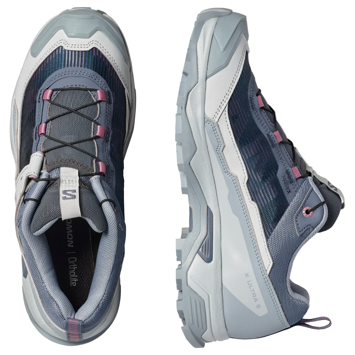 SALOMON shoes X Ultra 5 W grisaille/tradewinds/dusky orchid