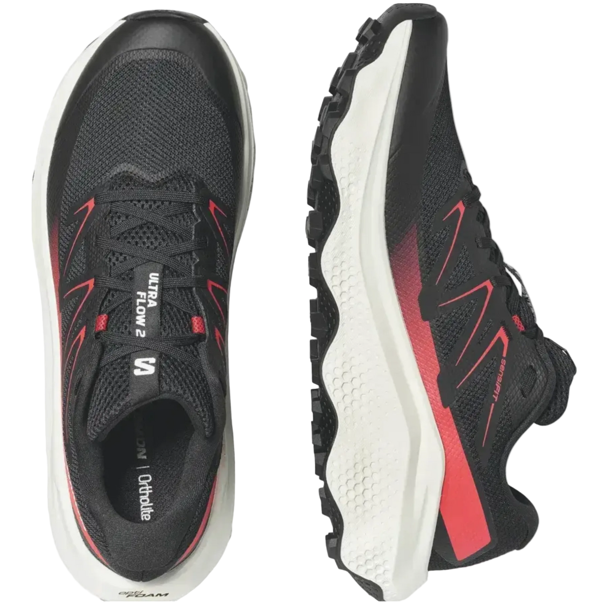SALOMON shoes Ultra Flow 2 black/vanilla ice/fiery red