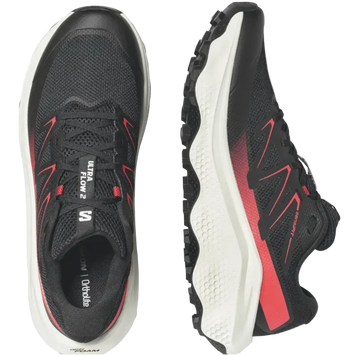 SALOMON Ultra Flow 2 black/vanilla ice/fiery red shoes