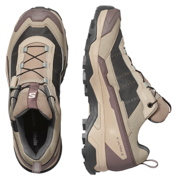 SALOMON X Ultra 5 GTX W desert tan/white pepper/green milieu shoes