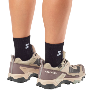 SALOMON X Ultra 5 GTX W desert tan/white pepper/green milieu shoes