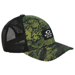 OAKLEY Patch Trucker tiger camo green cap