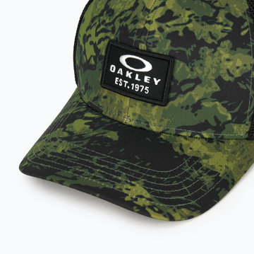 OAKLEY Patch Trucker tiger camo green cap