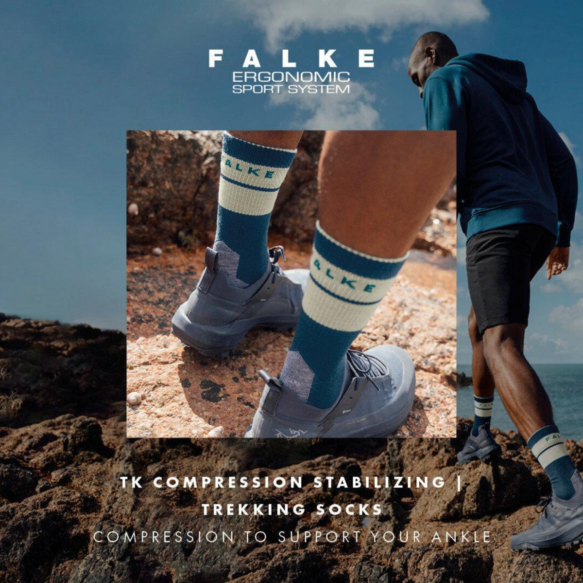 FALKE socks TK COMPRESSION blue/purple