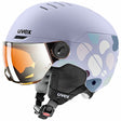 Uvex rocket jr visor, cool lavender abstract matt