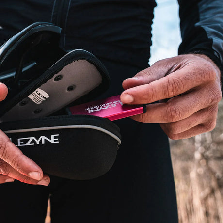 Lezyne Saddle Bag Pod Caddy Kit Black QR Mounting System - Simple Bike Store