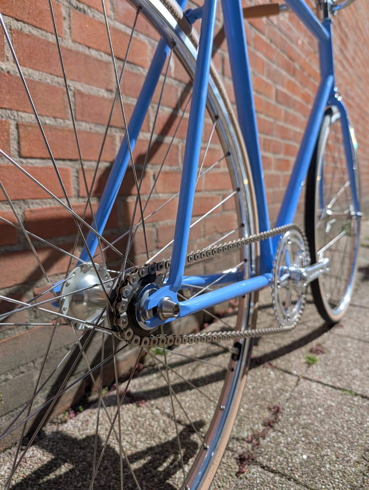 Custom built fixie with Focale 44 Noble frame set