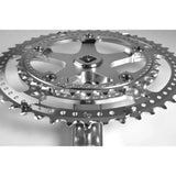 Velo Orange Grand Cru Drillium 110 Fluted Double Crankset - Simple Bike Store