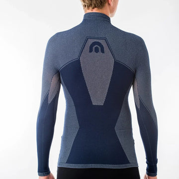 Megmeister Men's DRYNAMO Winter Cycle Long Sleeve Base Layer High Neck - Simple Bike Store