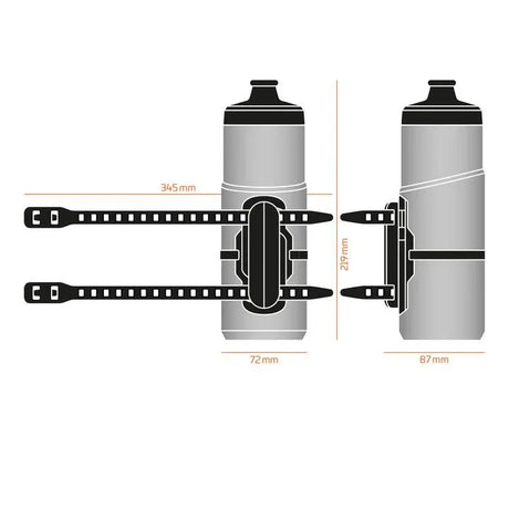 Fidlock Twist Bottle 600 with FL logo incl. Twist Uni Base Mount - Simple Bike Store