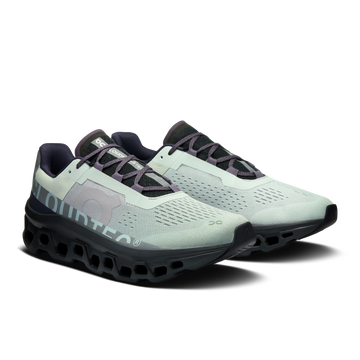 ON Cloudmonster grey/dark grey/black shoes