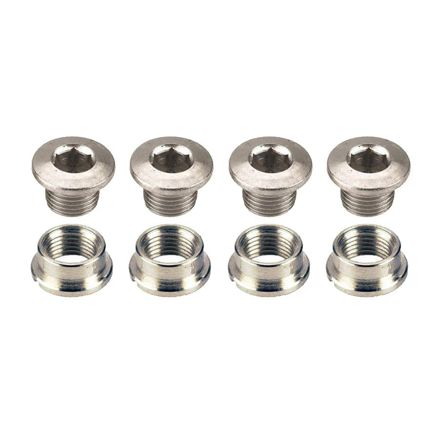Chainring Bolt Set x5 Silver for Single Speed