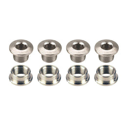 Chainring Bolt Set x5 Silver for Single Speed