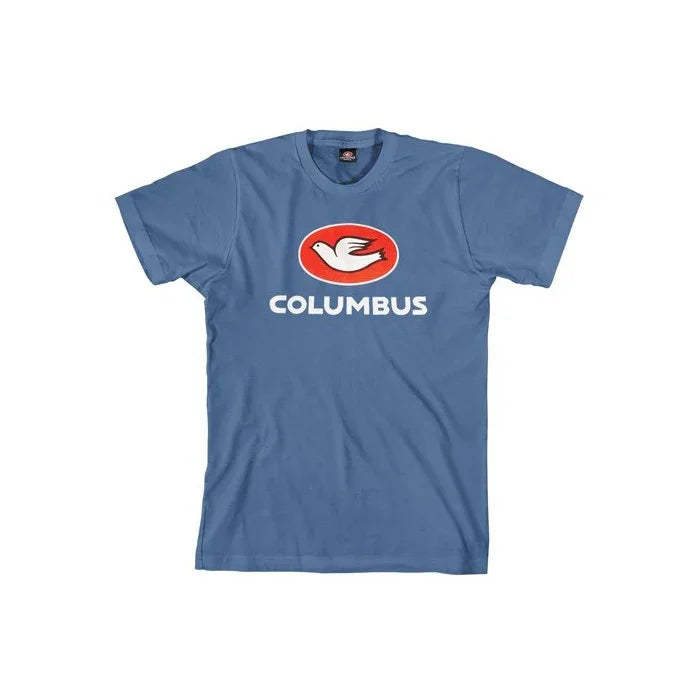 Cinelli Columbus Steel Blue T-Shirt - Simple Bike Store