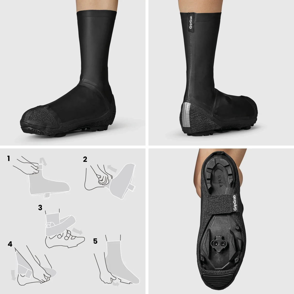 GripGrab AquaShield 2 Waterproof Gravel Shoe Covers - Simple Bike Store
