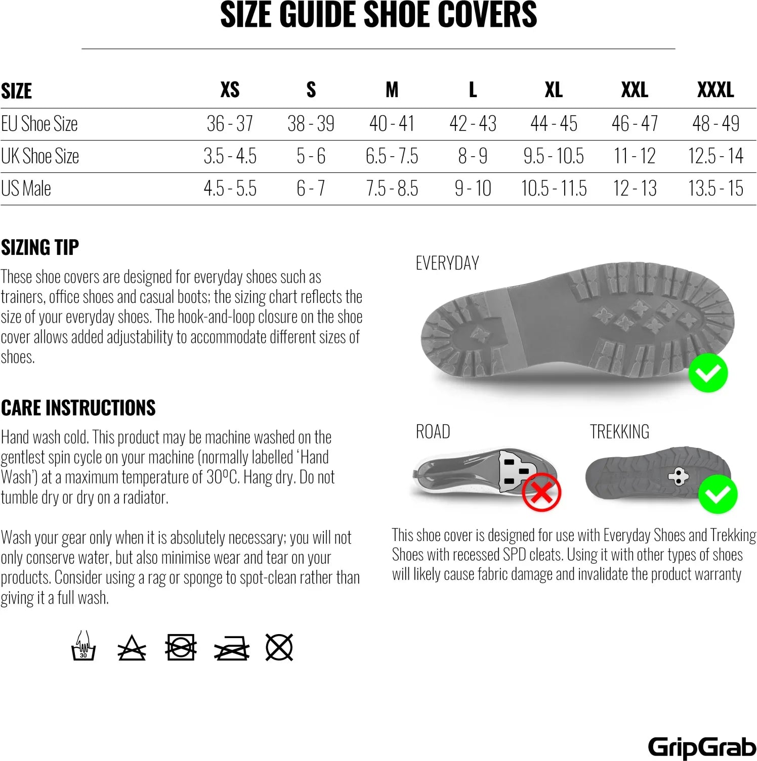 GripGrab DryFoot 2 Waterproof Everyday Shoe Covers - Simple Bike Store
