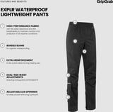 GripGrab EXPLR Waterproof Lightweight Pants - Simple Bike Store