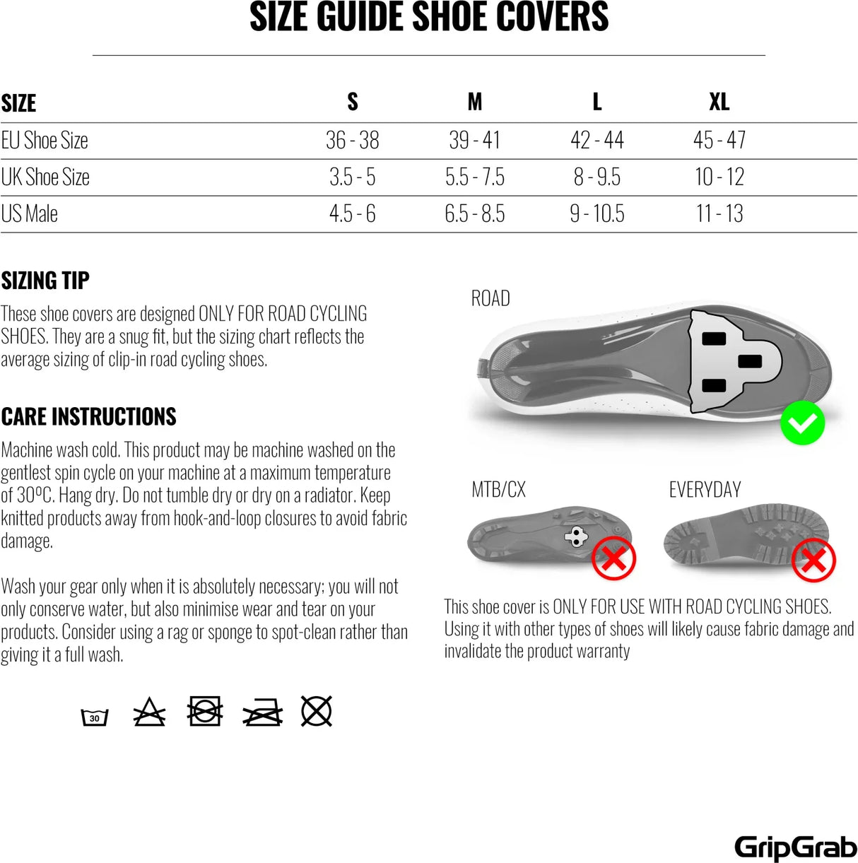 GripGrab Flandrien Waterproof Road Shoe Covers - Simple Bike Store