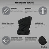 GripGrab Freedom Warp Knitted Seamless Neck Warmer - Simple Bike Store