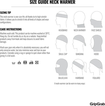 GripGrab Multifunctional Fleece Thermal Neck Warmer - Simple Bike Store