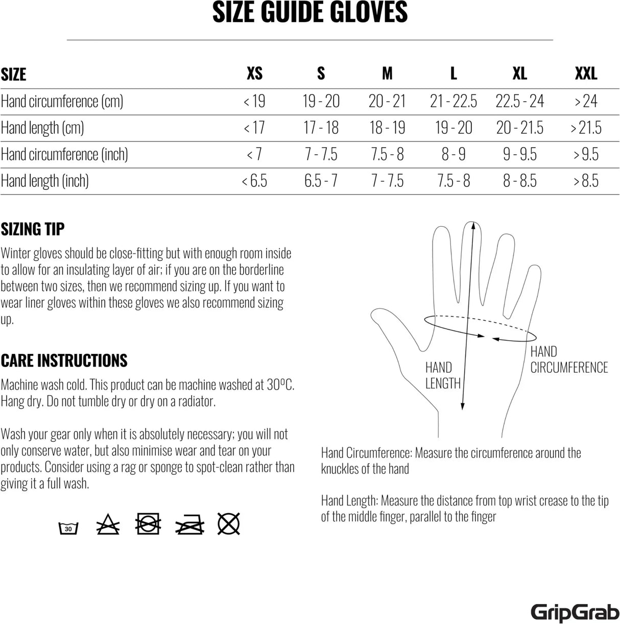 GripGrab Windster 2 Windproof Winter Gloves - Simple Bike Store