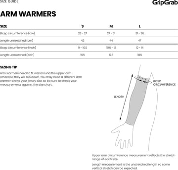 GripGrab PACR Thermal Arm Warmers - Simple Bike Store