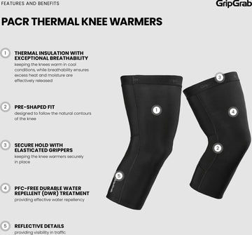 GripGrab PACR Thermal Knee Warmers - Simple Bike Store
