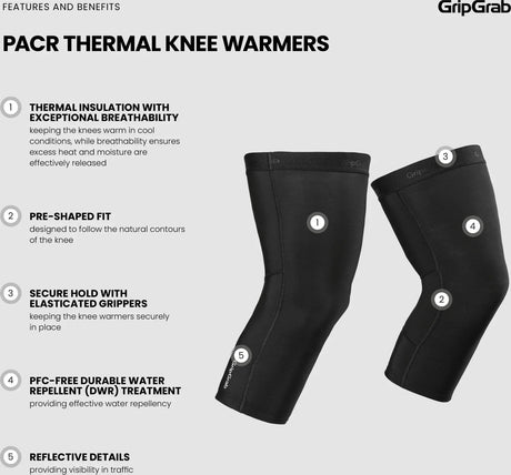 GripGrab PACR Thermal Knee Warmers - Simple Bike Store