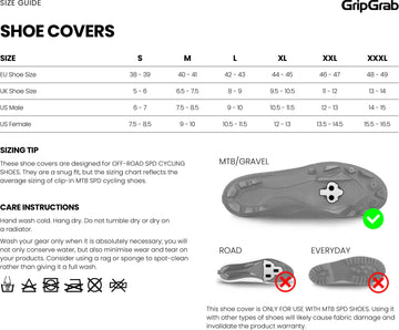 GripGrab Pacr Waterproof Gravel Shoe Covers - Simple Bike Store