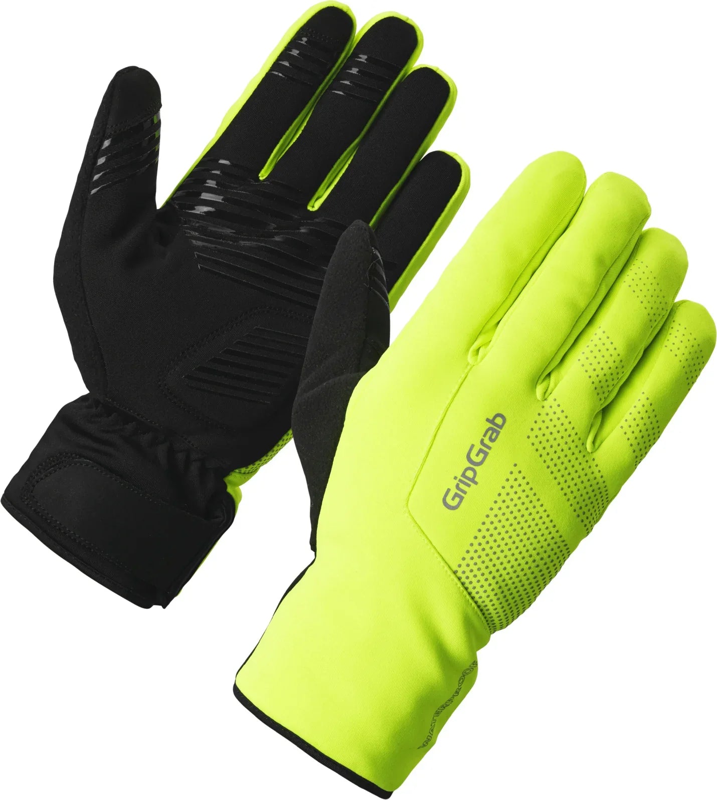 Gelbe Warnweste / XS GripGrab Ride 2 Wasserdichte Winterhandschuhe