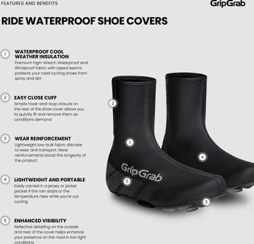 GripGrab Ride Waterproof Road Shoe Covers - Simple Bike Store