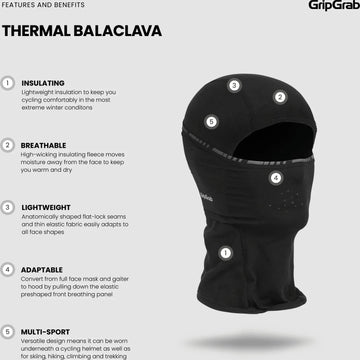 GripGrab Kids Thermal Winter Balaclava - Simple Bike Store