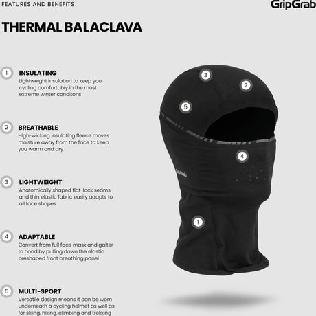 GripGrab Thermal Winter Balaclava - Simple Bike Store