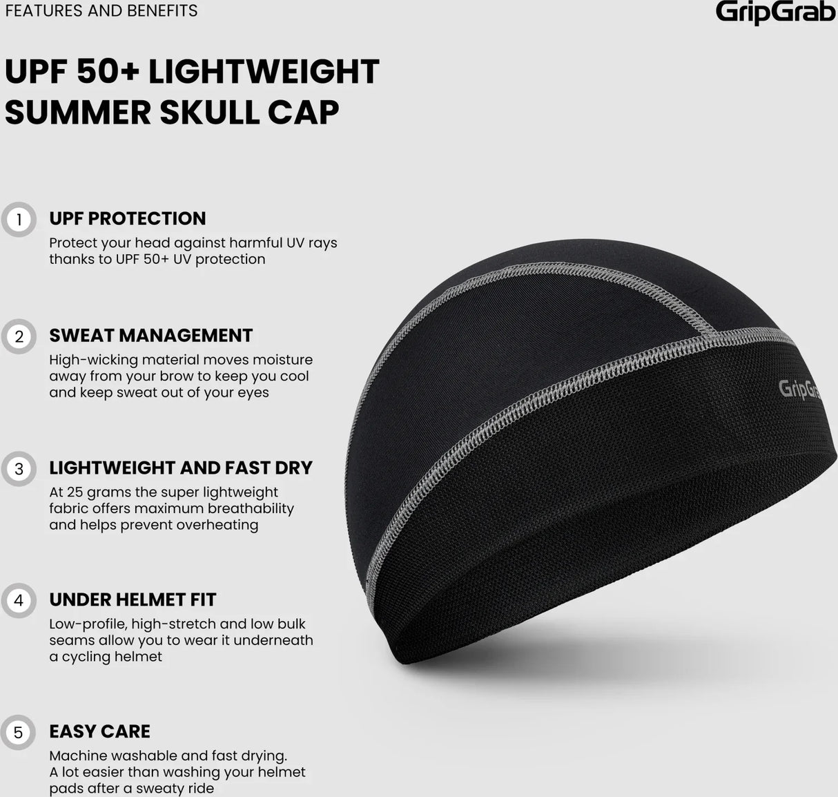 GripGrab Thermo Hi-Vis Spring-Autum Skull Cap - Simple Bike Store