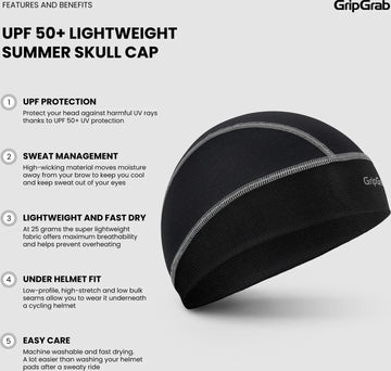 GripGrab Thermo Hi-Vis Spring-Autum Skull Cap - Simple Bike Store