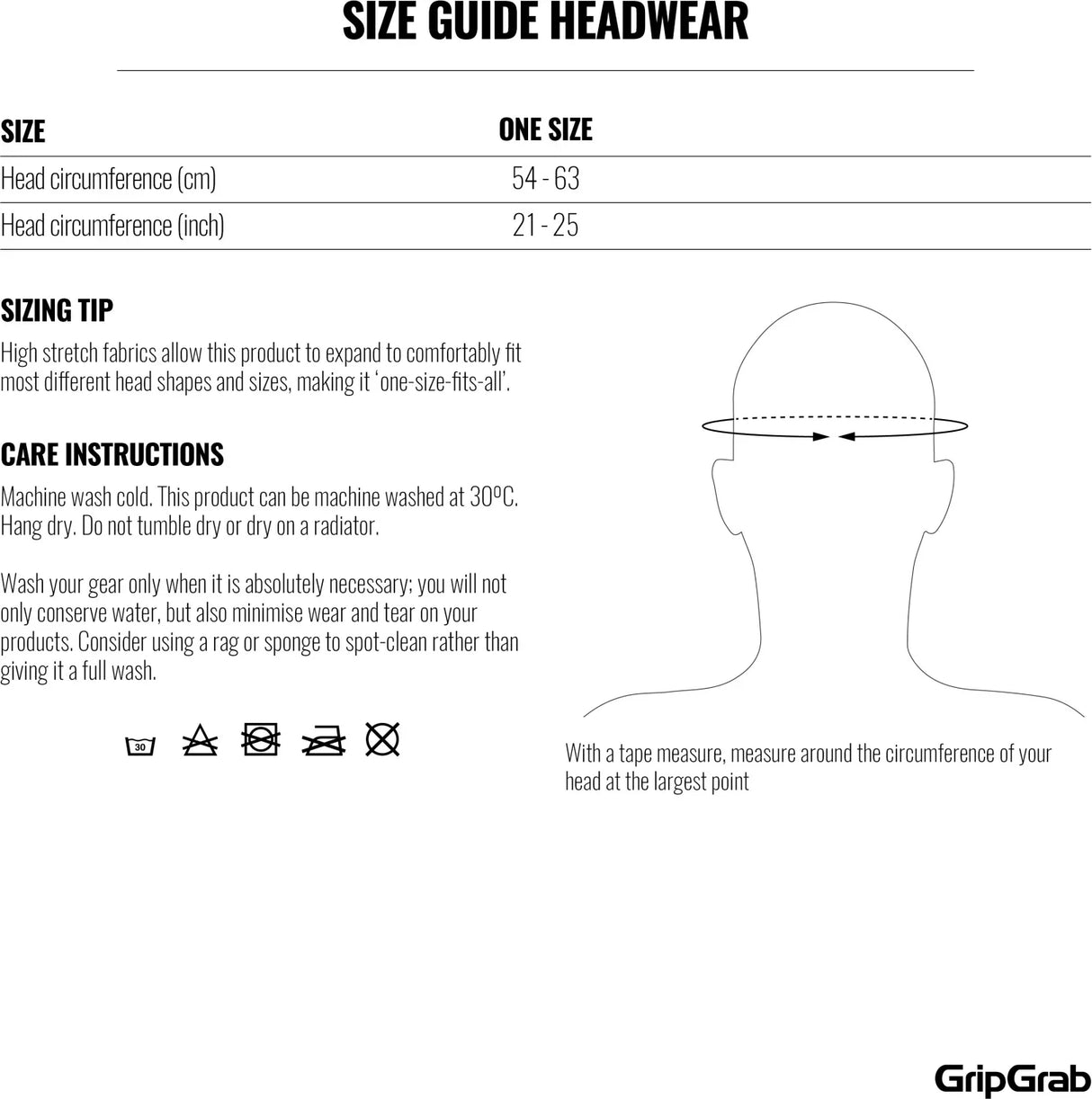 GripGrab Thermo Hi-Vis Spring-Autum Skull Cap - Simple Bike Store