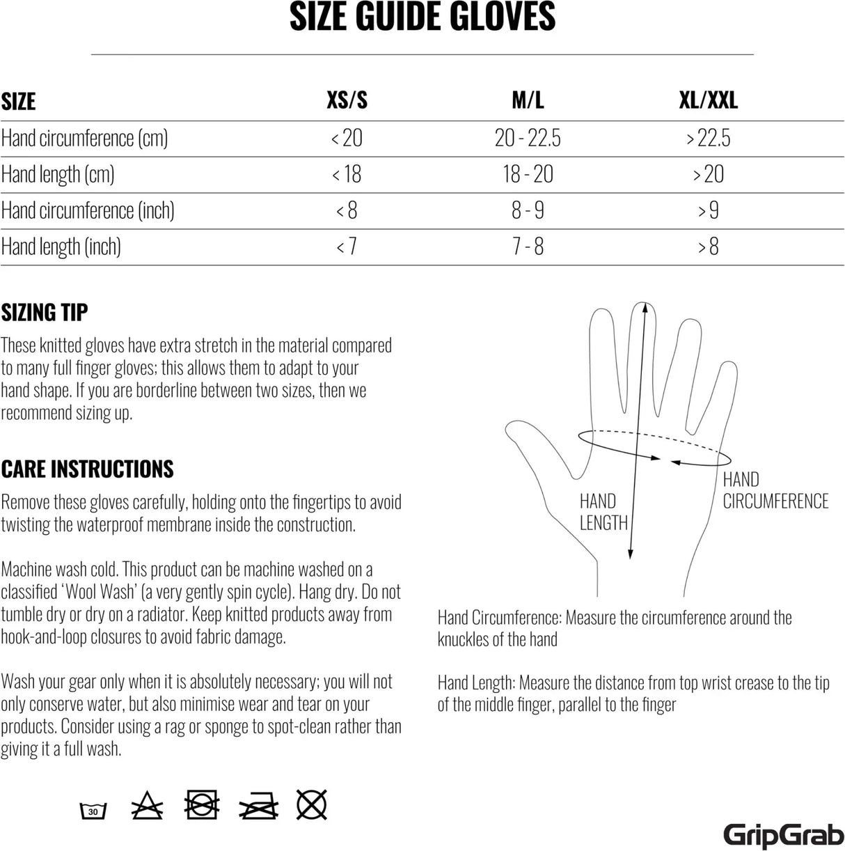 GripGrab Waterproof Knitted Winter Gloves - Simple Bike Store