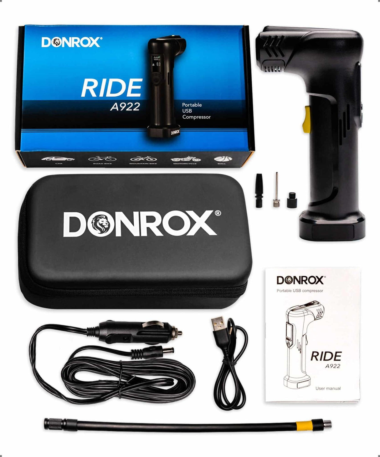 Donrox Ride A922 Electric Bike Pump - Simple Bike Store
