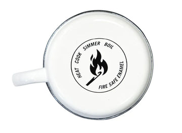 Restrap Enamel Mug White 20oz - Simple Bike Store