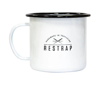 Restrap Enamel Mug White 20oz - Simple Bike Store