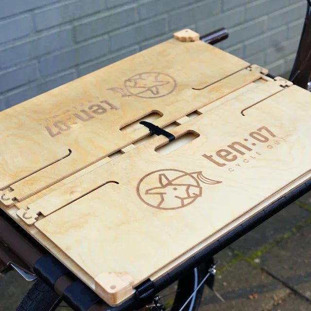 Ten07 Wooden Folding Box with Rain Cover - Simple Bike Store