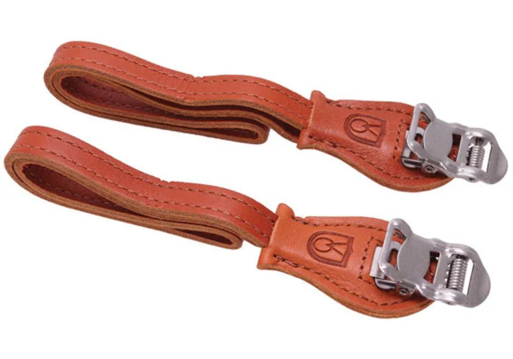 Velo Orange Laminated Leather Toe Straps - Simple Bike Store